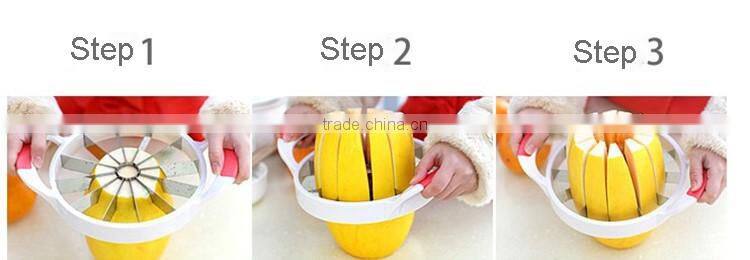 Hot sale melon slicer with twelve stainless steel blades