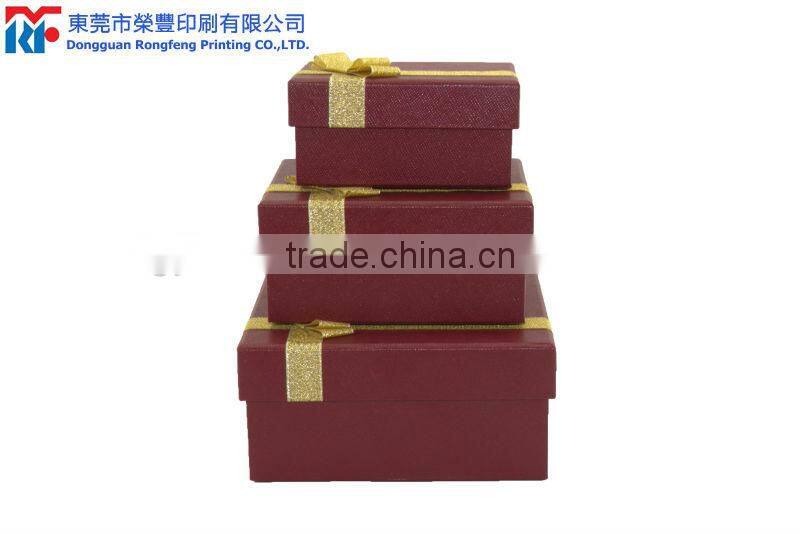 Luxuruy folding box with bowknot