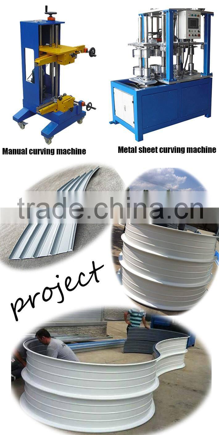 Colored glaze steel tile type and new condition standing seam curving machine