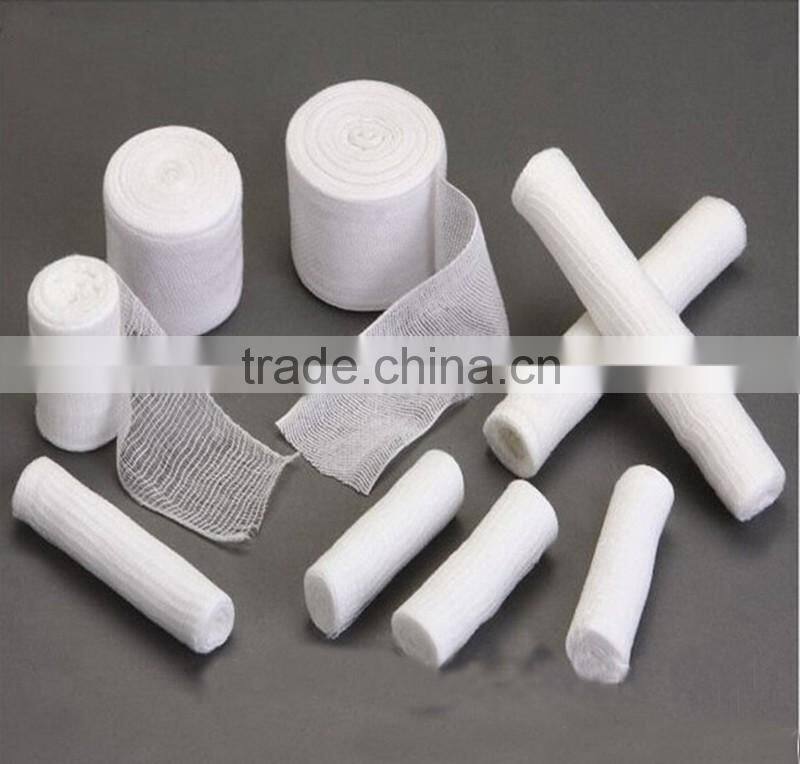 Disposable Medical Supplies Cotton Gauze Bandage Half Elastic Surgical Dressing Gauze