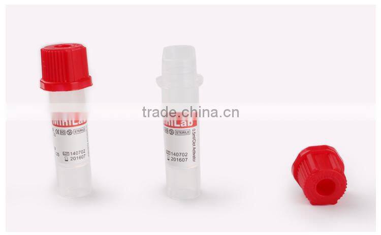 Medical hemodialysis blood collection tube line set for single use