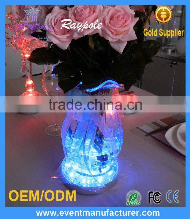 Rechargeable Multi-Color Changing Round Bottle Glorifier LED Light Base