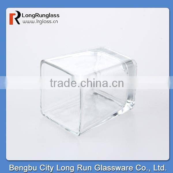 LongRun wedding decoration china supplier clear square angle wine glass whisky glass
