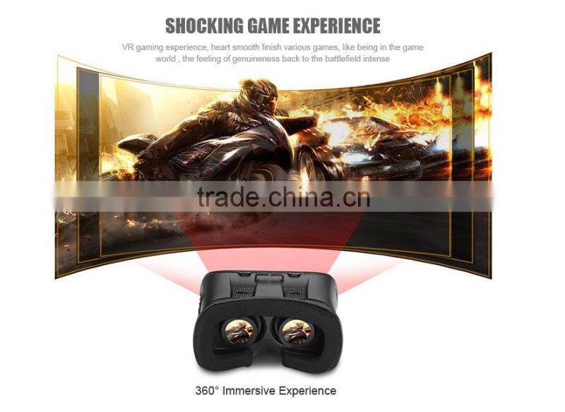 High quality virtual reality 3D VR Glasses, ABS plastic 2nd genaration vr box 2.0 for Apple IOS, Android