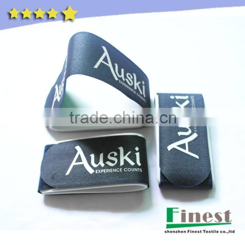 Cross country custom 100% nylon hook and loop ski straps