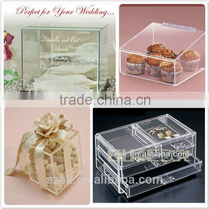 high quality floor standing clear acrylic electronic products display case for retail shop wholesale