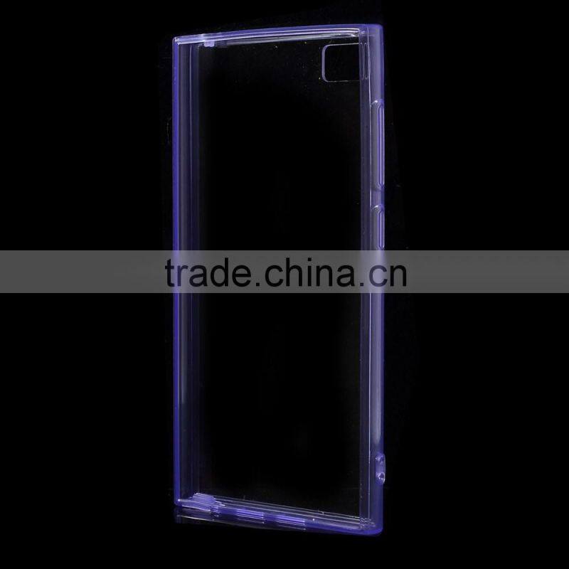 Hybrid TPU Edge + Crystal Acrylic Back Case w/ Anti-dust Plug for Xiaomi 3 MI3,xiaomi 3 mi3 Acrylic+ tpu case,xiaomi 3 mi3 case