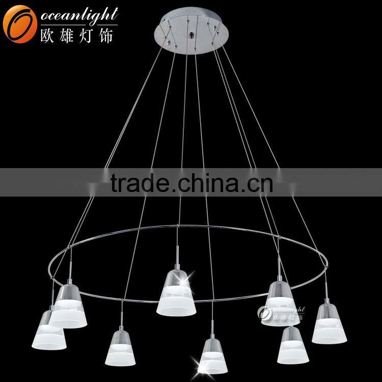 Modern LED Chips Lights Acrylic Pendant Chandelier Bottle Chandelier Lampardis OM88213-8W