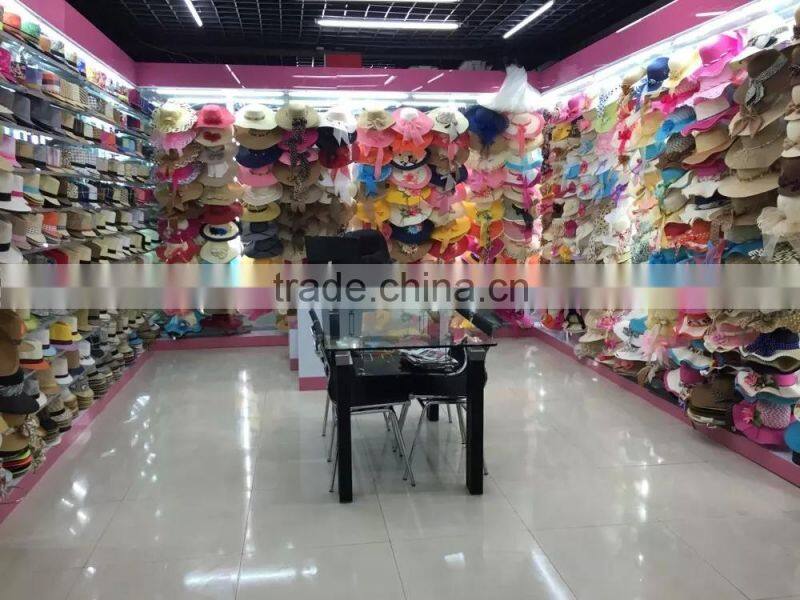 Promotion ladies floppy straw beach hats,custom ladies hats, ladies printed logo on brim beach hats (SU-SH3366)