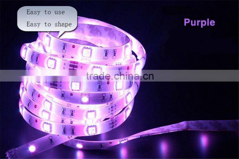 LED colorful Light Strip 5050 SMD 12V 30 lights RGB lights strips (waterproof) 5 m 150 lights +44-key controller +power supply