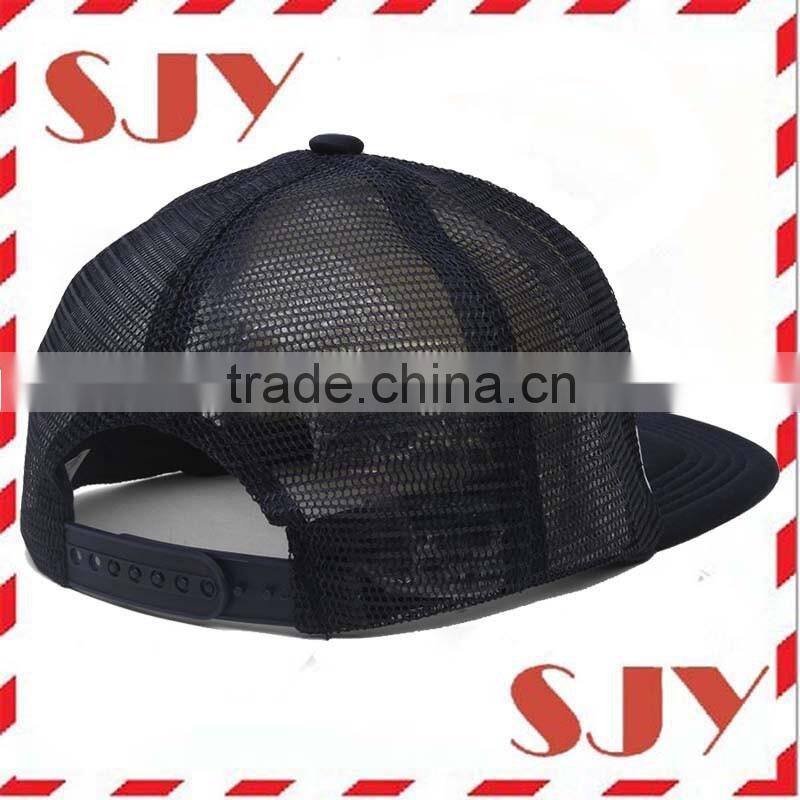 Custom 3D Patch Embroidery Swag Flat Bill Snapback Tucker Cap