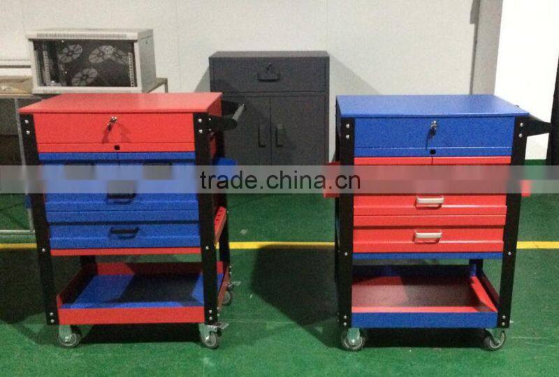 3 Drawer Locking Top tools Service trolly Cart powder coating finish