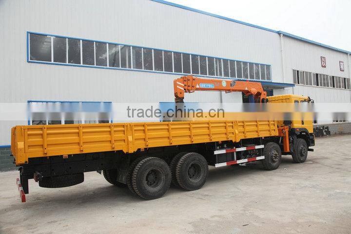 10 ton at 2.5m, truck mounted crane, SQ10S4, best Telescoping Boom Truck Mounted Crane 10 ton.