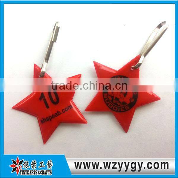 customized Reflective keychain light pvc phone charms