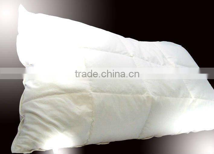 Buckwheat hull&feather pillow,white duck down pillow used for summer and winter
