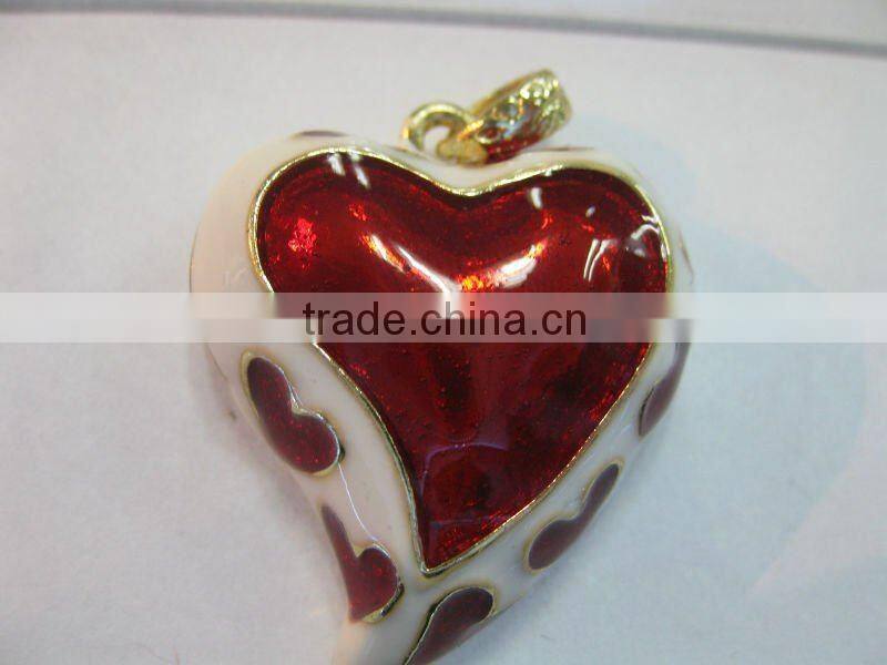 4gb heart shape jewelry usb flash drive