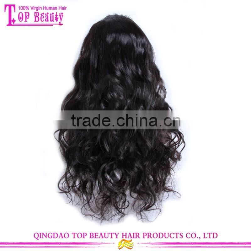 High quality loose wave virgin hair ponytail lace front wig wholesale virgin brazilian front lace wig
