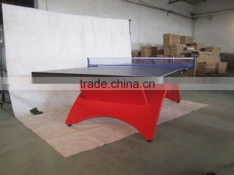 Tainbow shape table outdoor table Folded portable tennis table