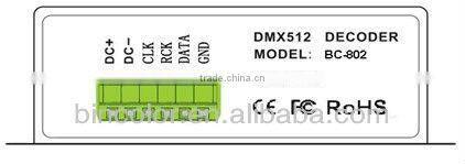 BC-802-2801 DC5V-24V WS2801 DMX512 decoder led DMX controller WS2803