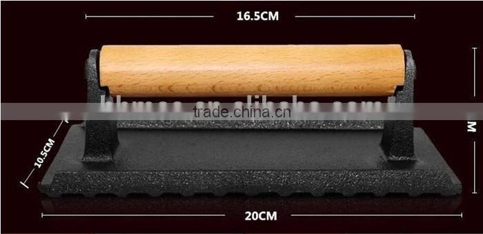 Eco-Friendly cast iron hand grill press with CE