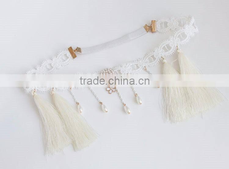 MYLOVE MLFD38 Bohemia hair accessory women white lace hair band for party