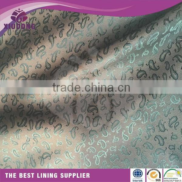 China textile fashionable polyester rayon jacquard viscose suit lining fabric