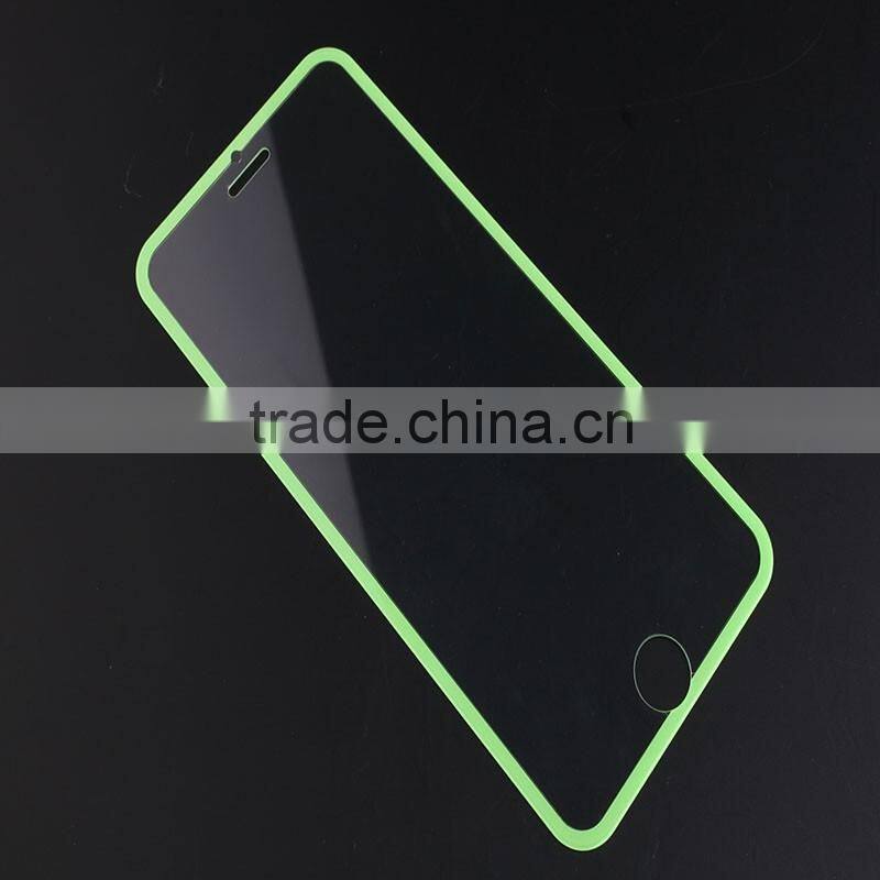 Creative Design Green Border For Samsung Galaxy Note 4 Glass Screen Protector with Mobile Accessories