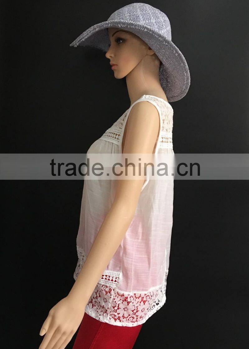 ladies lace tank top women lace vest girl's sleeveless garment girl's tank top sleeveless tops