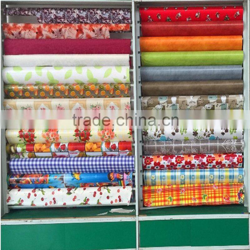 Modern design cheap PVC table cloth factory