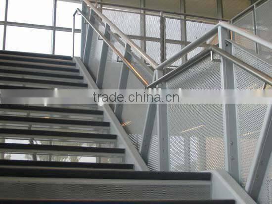 Perforated metal mesh for building exterior cladding