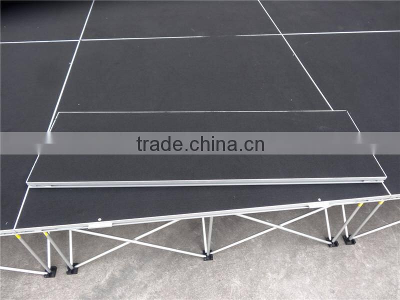 Manufacturer Price! Portable Stage Color Black Or Grey Wedding Stage Backdrop Decoration