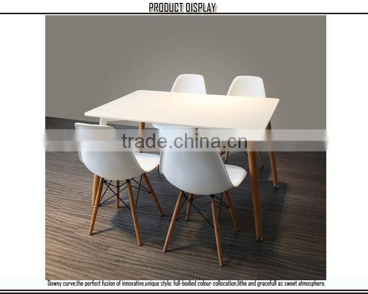 White top wood leg dining table set for sale