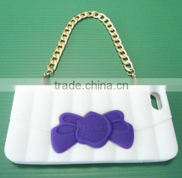 Silicone Mobile Phone Case with Handle for iPhone 5