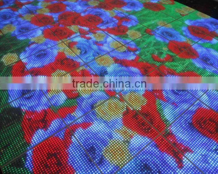 PC/Sub Control 144pcs SMD5050 3in1 RGB 12*12 Pixels Interactive 50*50cm LED Dance Floor