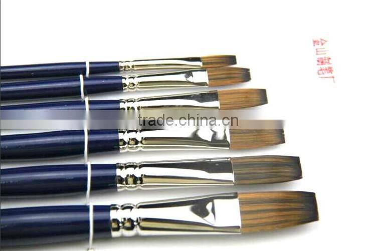 1pcs professional Nylon hair 6pcs artist brush,artist painting brush,oil brush