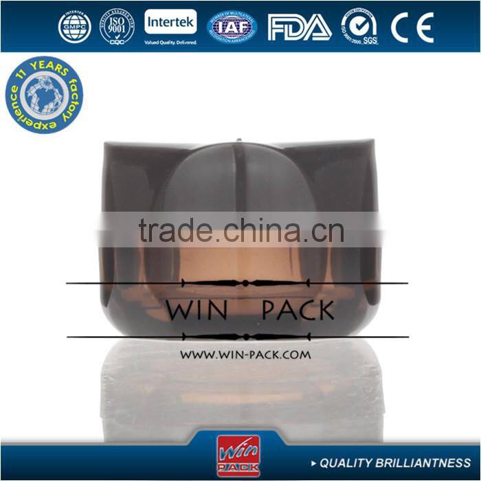 special type amber acrylic cream jar.cream bottle,plastic cosmetic jar.