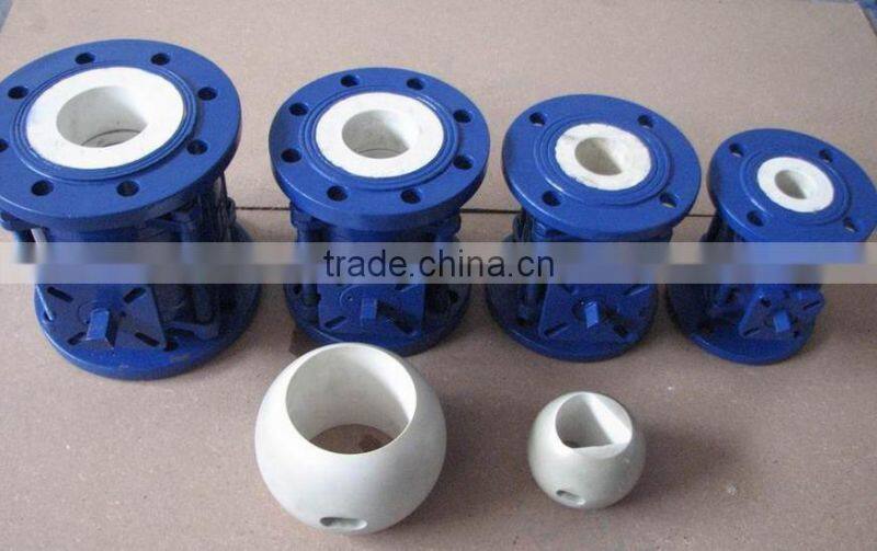 Cast steel flange type ceramic ball valve