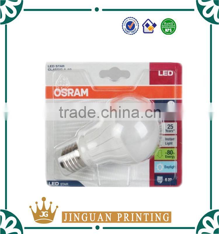 New design factory price plastic clear led blister packaging