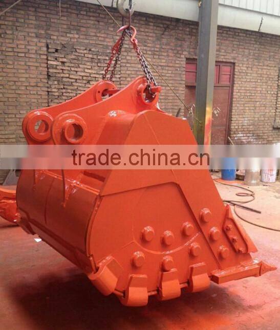Q345B+NM400 steel excavator heavy duty rock bucket for PC120-5
