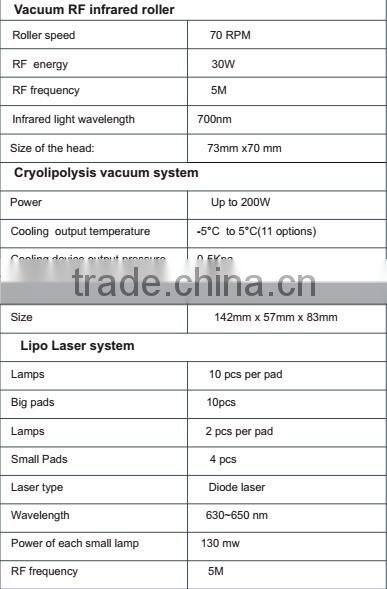 Multifunctional portable Vacuum cold laser body slimming machine