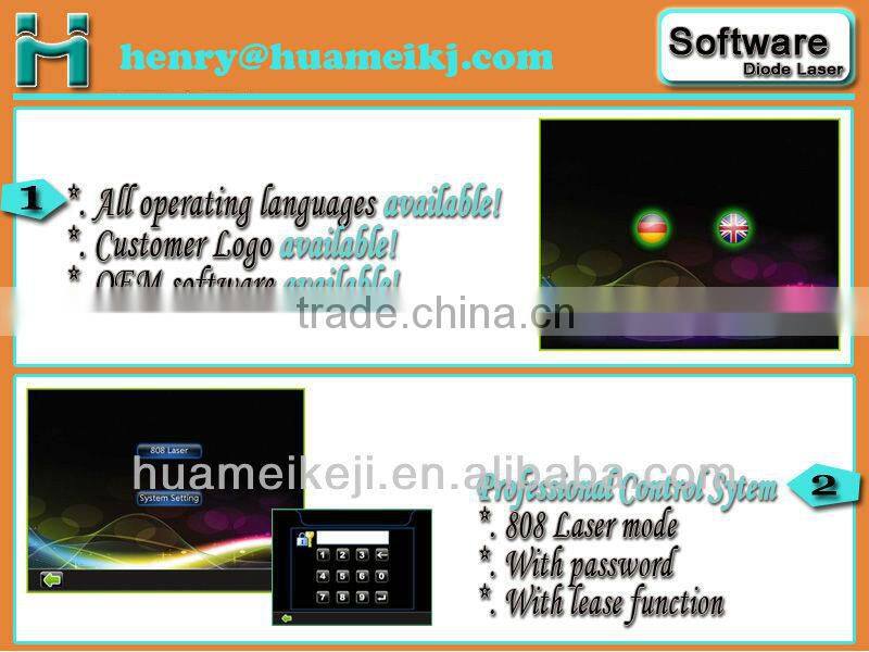 808nm Diode Laser system for hair removal