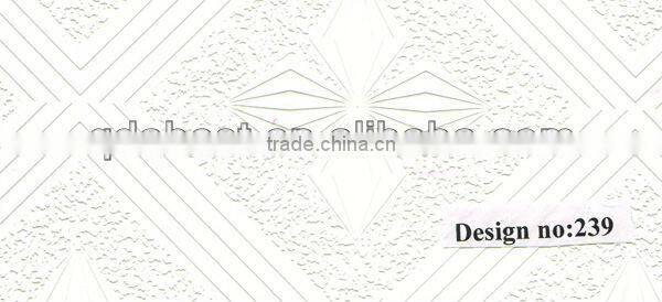 Gypsum with PVC laminated wall panel