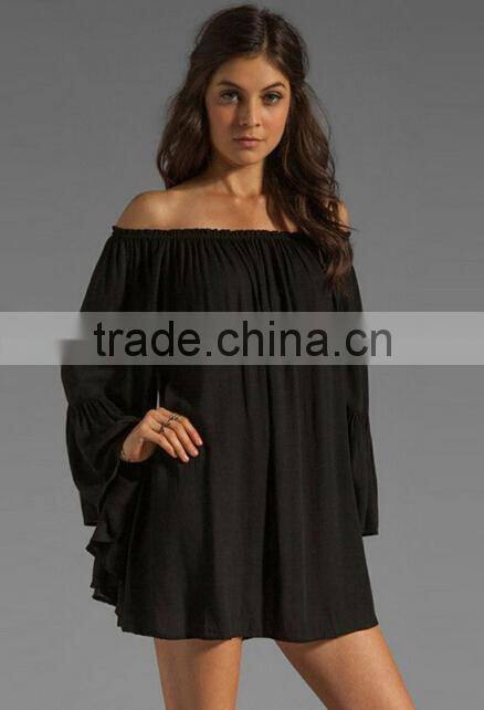 OVERSIZED LOW SHOULDER BEACH DRESS Full Sexy Beach Dress XXX Photos Loose Dress