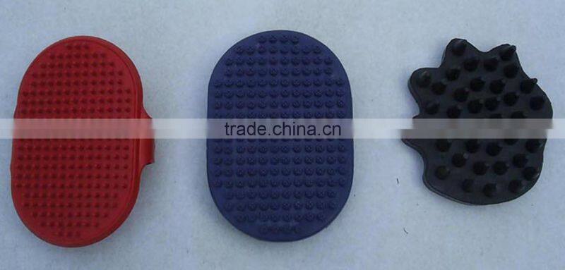 lovely rubber horse massage curry combs