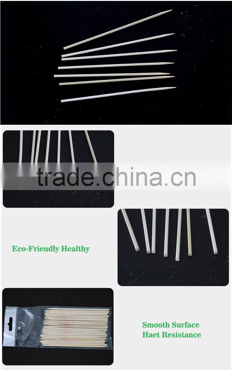 Disposable square bamboo stick