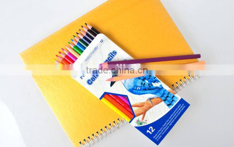 7" wooden color pencils 12color,24color 26 color for Artist Gallery