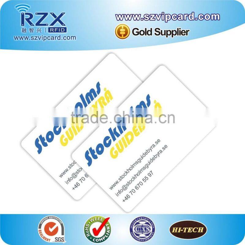 popular design plastic PVC business card with custom printing