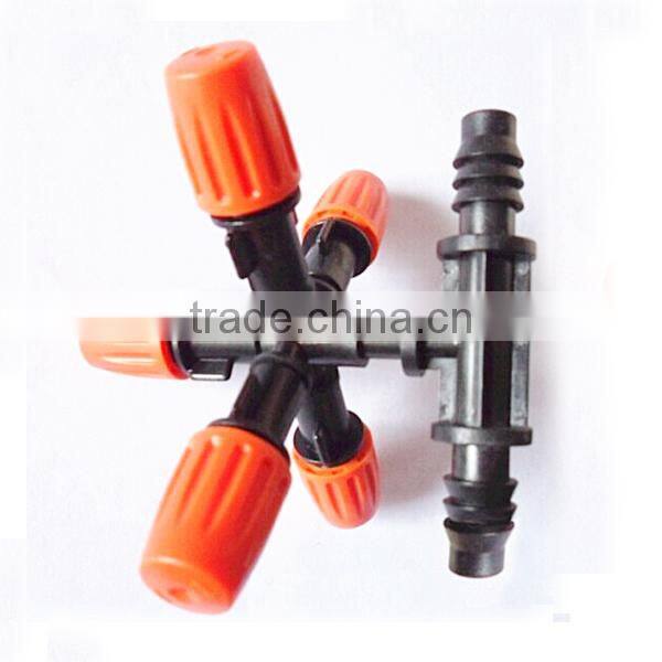 iLOT flux and misting range adjustable irrigation spiker, dripper atomizer