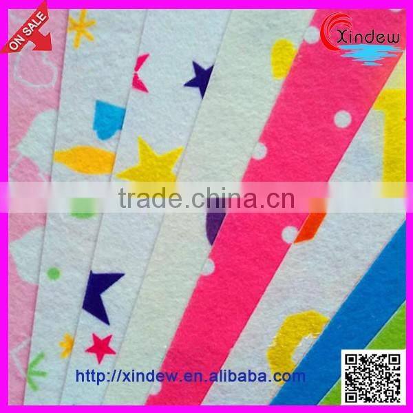 Colorful craft print felt
