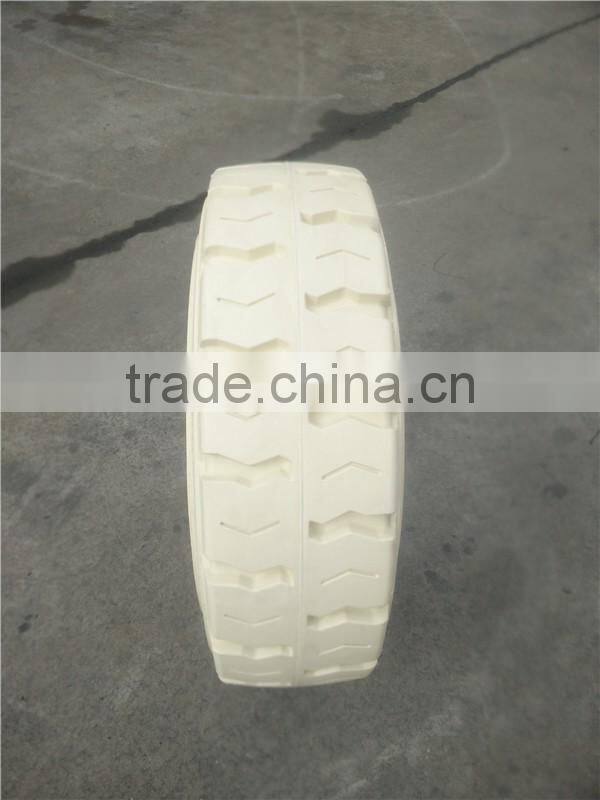Solid Tire Type press on white color tires for forklift 21x7x15 with ISO Certification